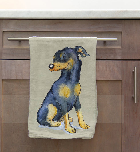 Miniature Pinscher Tea Towel
